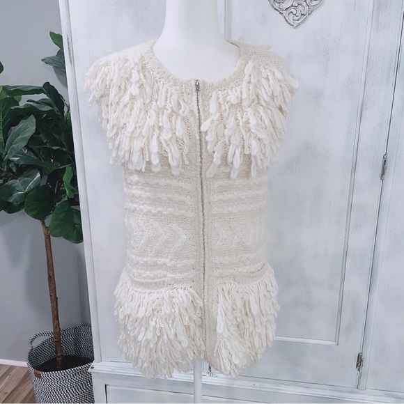 NWT BCBGMaxazria Afton Vest in Corozo Combo Size XS - Picture 2 of 13